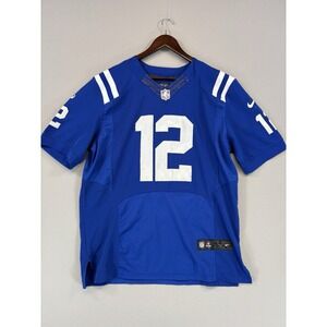 Nike On Field NFL Football Andrew Luck Indianapolis Colts Blue Jersey‎ Men's 44